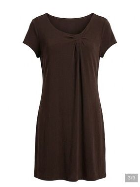 Chico’s NWT Traveler’s Milan’s Cap Sleeve Chocolate Brown Summer Dress XL